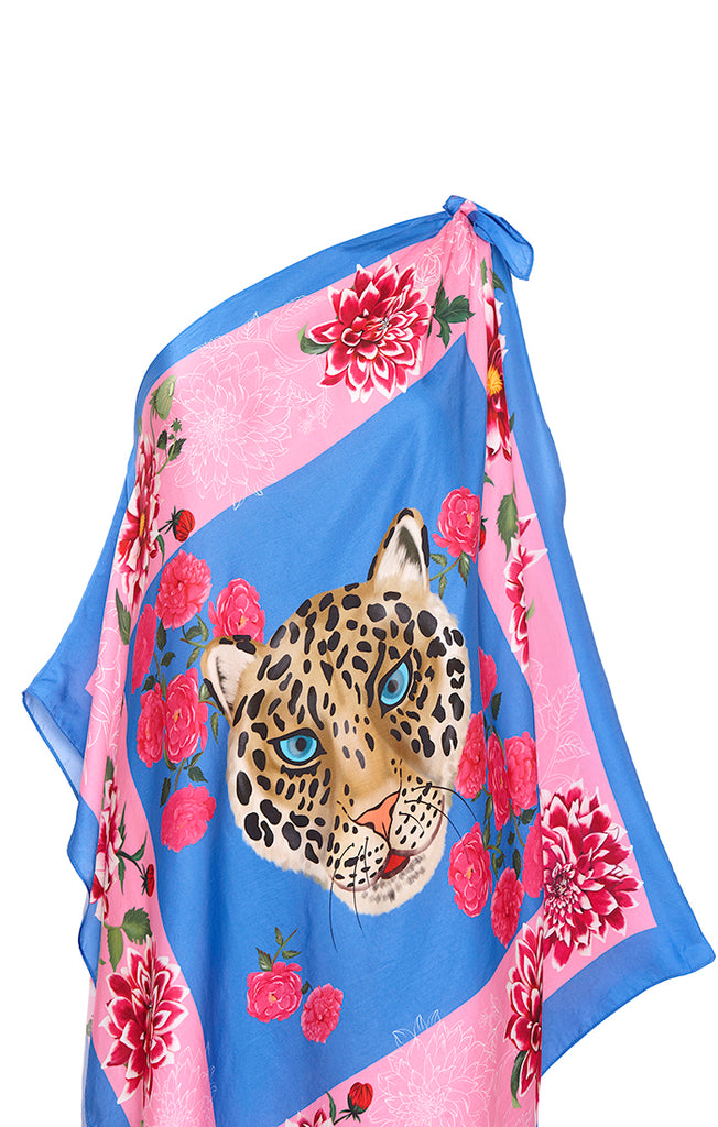 Leopard Face Scarf Dress